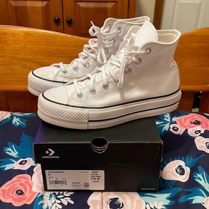 Converse platform high-top shoes